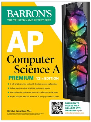 cover image of AP Computer Science a Premium, 2025